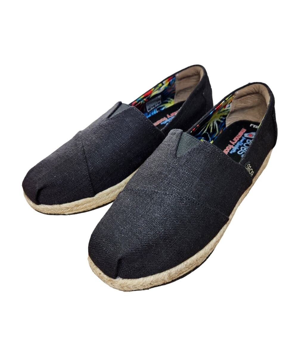 BOBS from Skechers High Jinx espadrille platform wedges black women's size 8.5